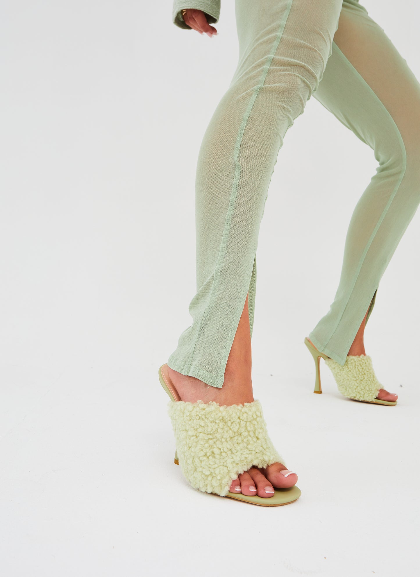 Bon Bon Mesh Leggings in Pistachio (Pre Order)