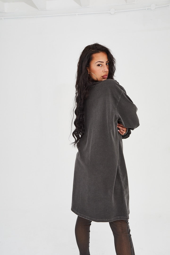 The Colossal Oversized Tee in Ash Black (Pre Order)