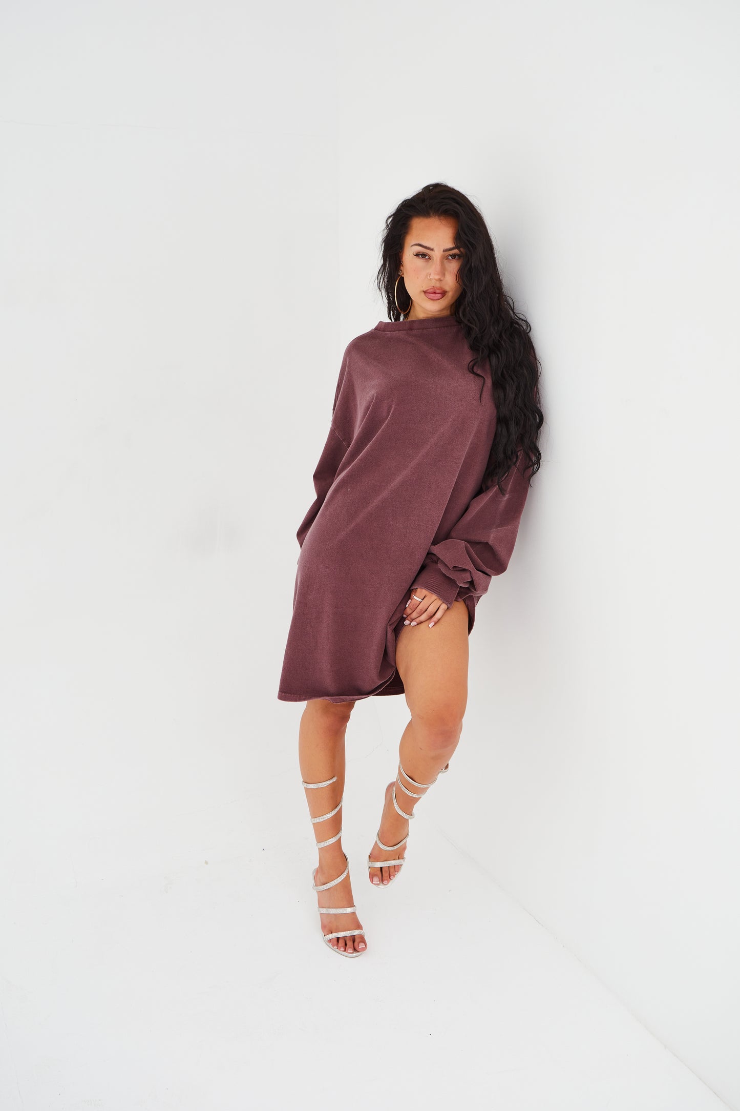 The Colossal Oversized Tee in Dark Plum (Pre Order)