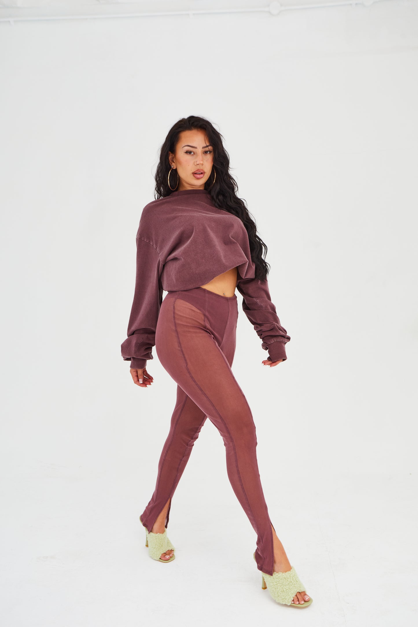 The Colossal Oversized Tee in Dark Plum (Pre Order)