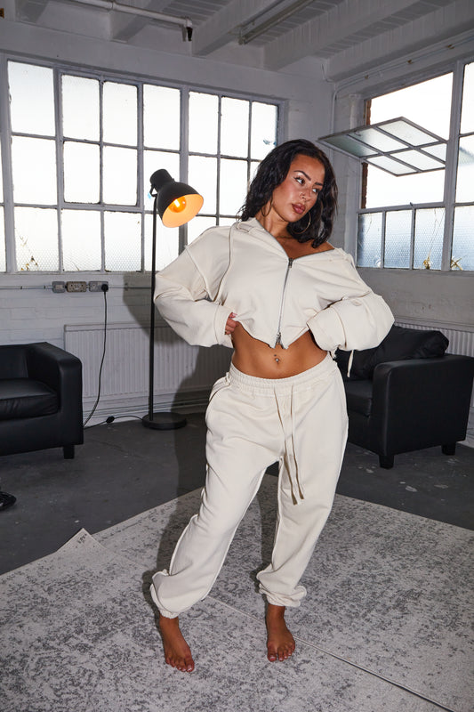 The Reverse Seam Hoodie in Washed Ecru (Pre Order)