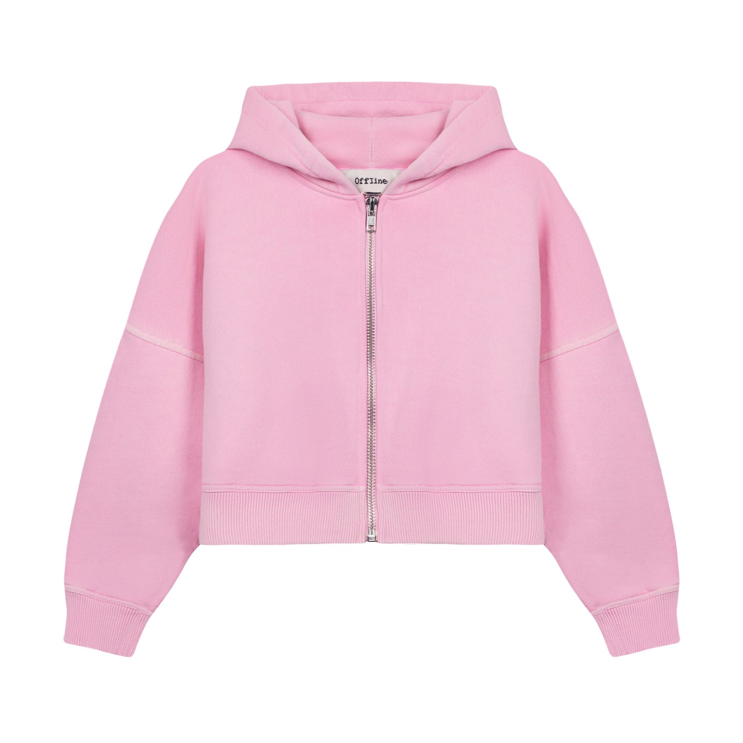 The Crop Hoodie in Candy Floss